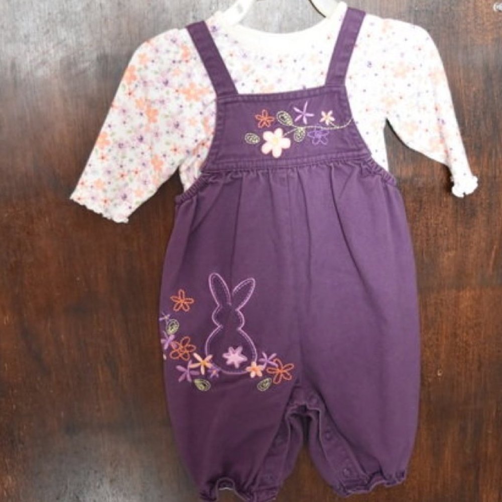 Carter's,  long-sleeved onesie with jumper, 3-6 mo